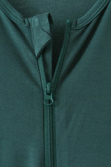 Forest zipper bamboo anti-slip romper