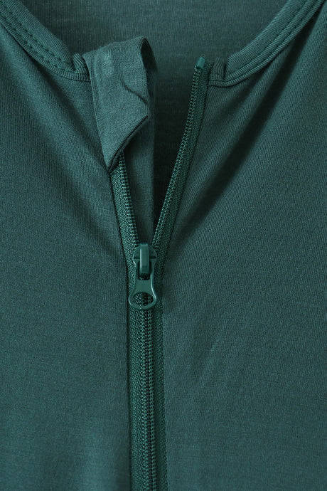 Forest zipper bamboo anti-slip romper