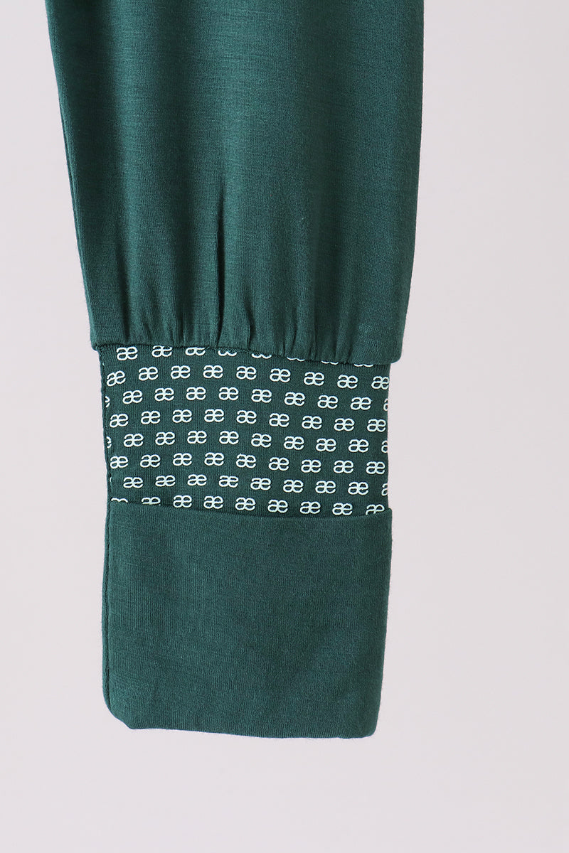 Forest zipper bamboo anti-slip romper