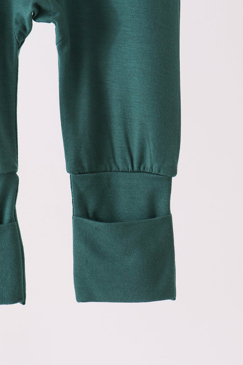 Forest zipper bamboo romper