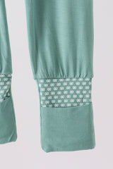 Sage zipper bamboo anti-slip romper