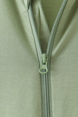Green zipper bamboo anti-slip romper