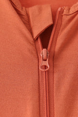 Caramel zipper bamboo anti-slip romper