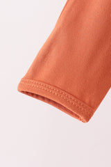 Caramel zipper bamboo romper