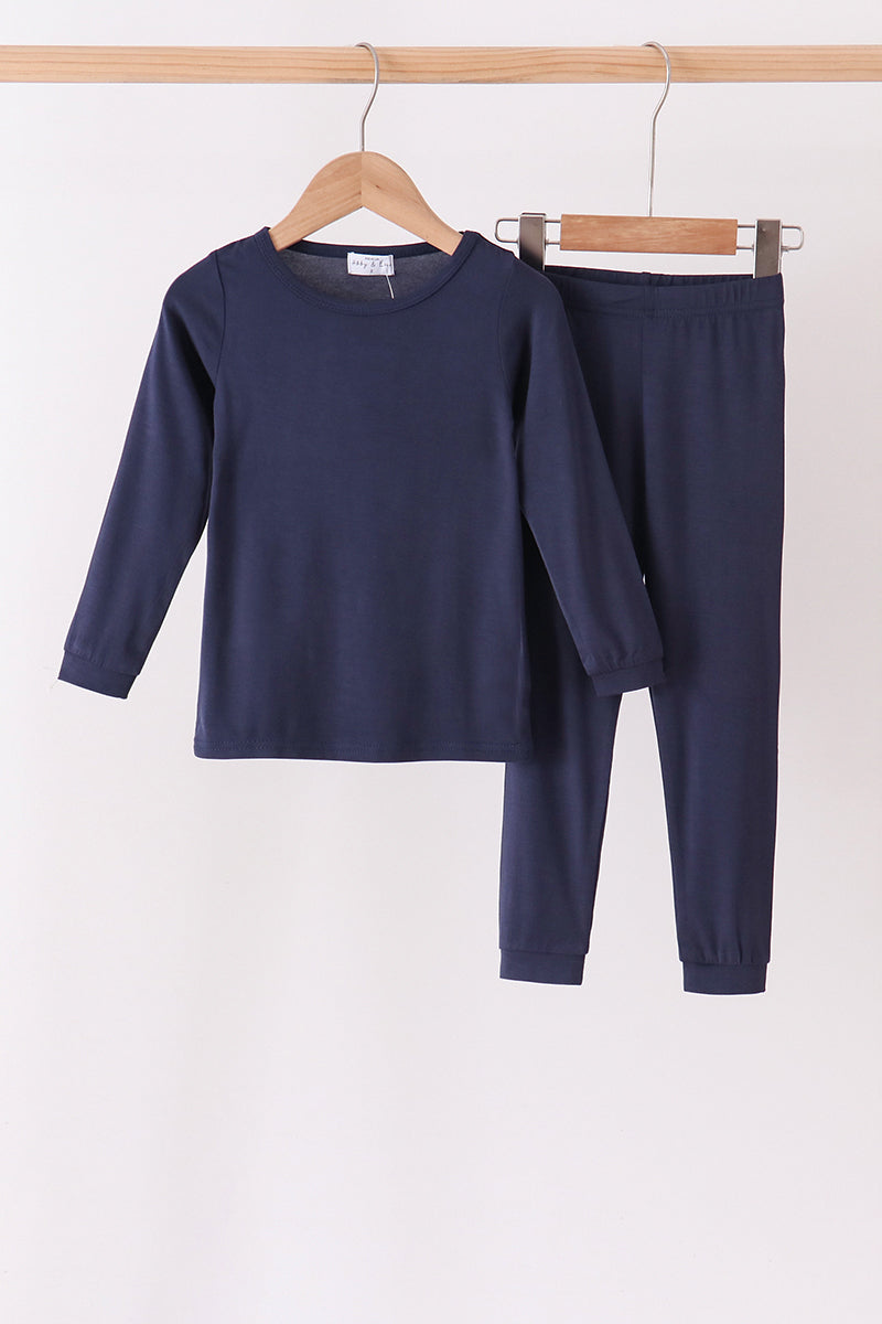 Navy bamboo pajama set