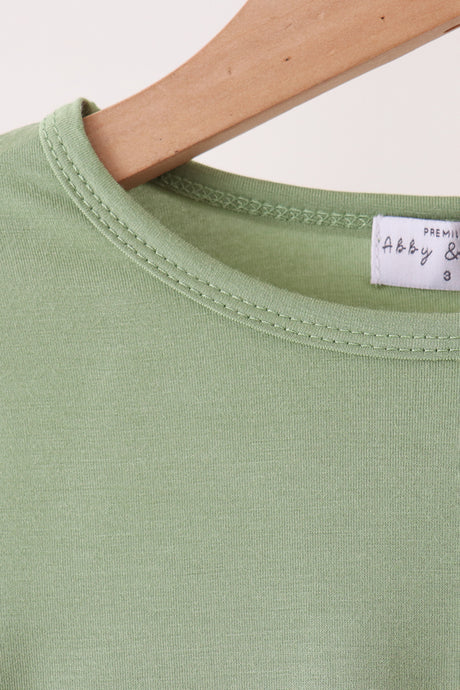 Green bamboo pajama set
