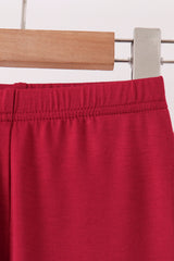 Burgundy bamboo pajama set