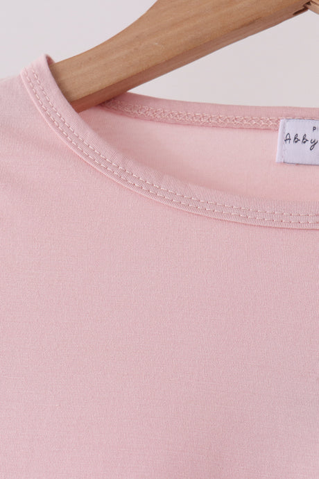 Pink bamboo pajama set