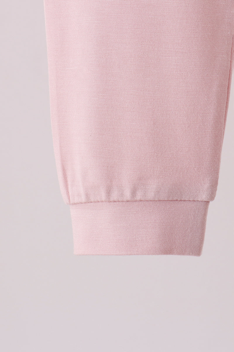 Pink bamboo pajama set