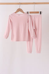 Pink bamboo pajama set