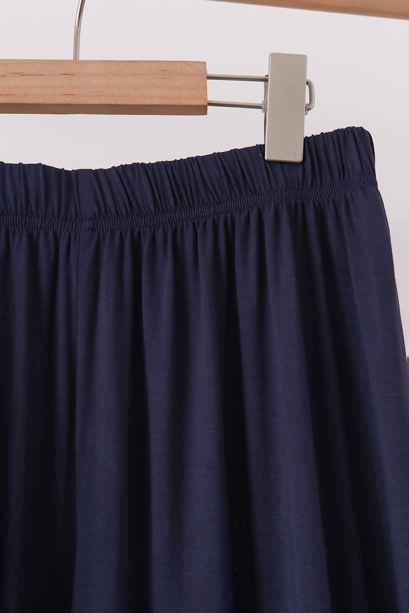 Navy bamboo mom pajama set