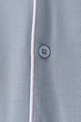 Blue bamboo mom pajama set