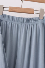 Blue bamboo mom pajama set