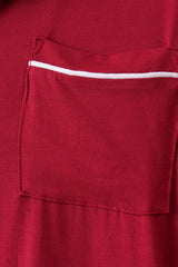 Burgundy bamboo mom pajama set