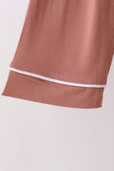 Dusty rose bamboo mom pajama set