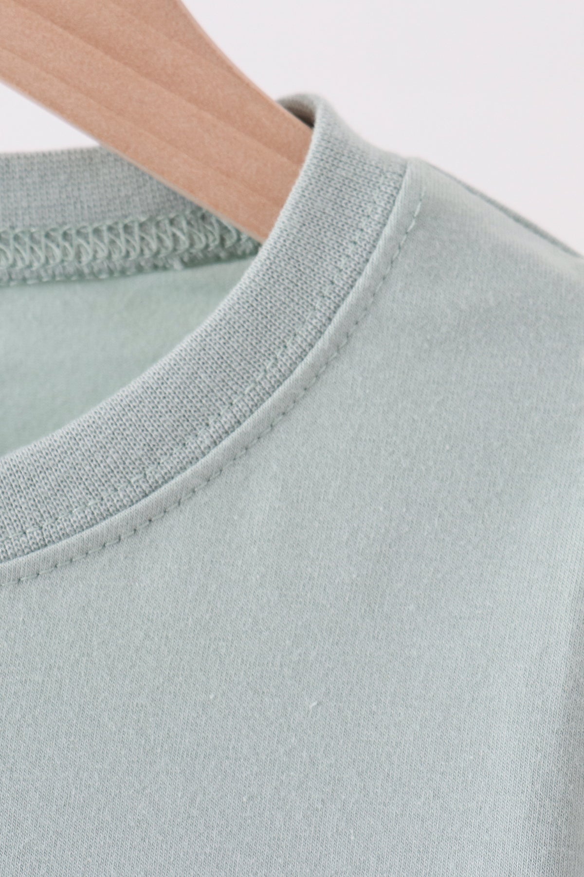 Sage turkey embroidery top