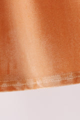 Gold velvet bow dress