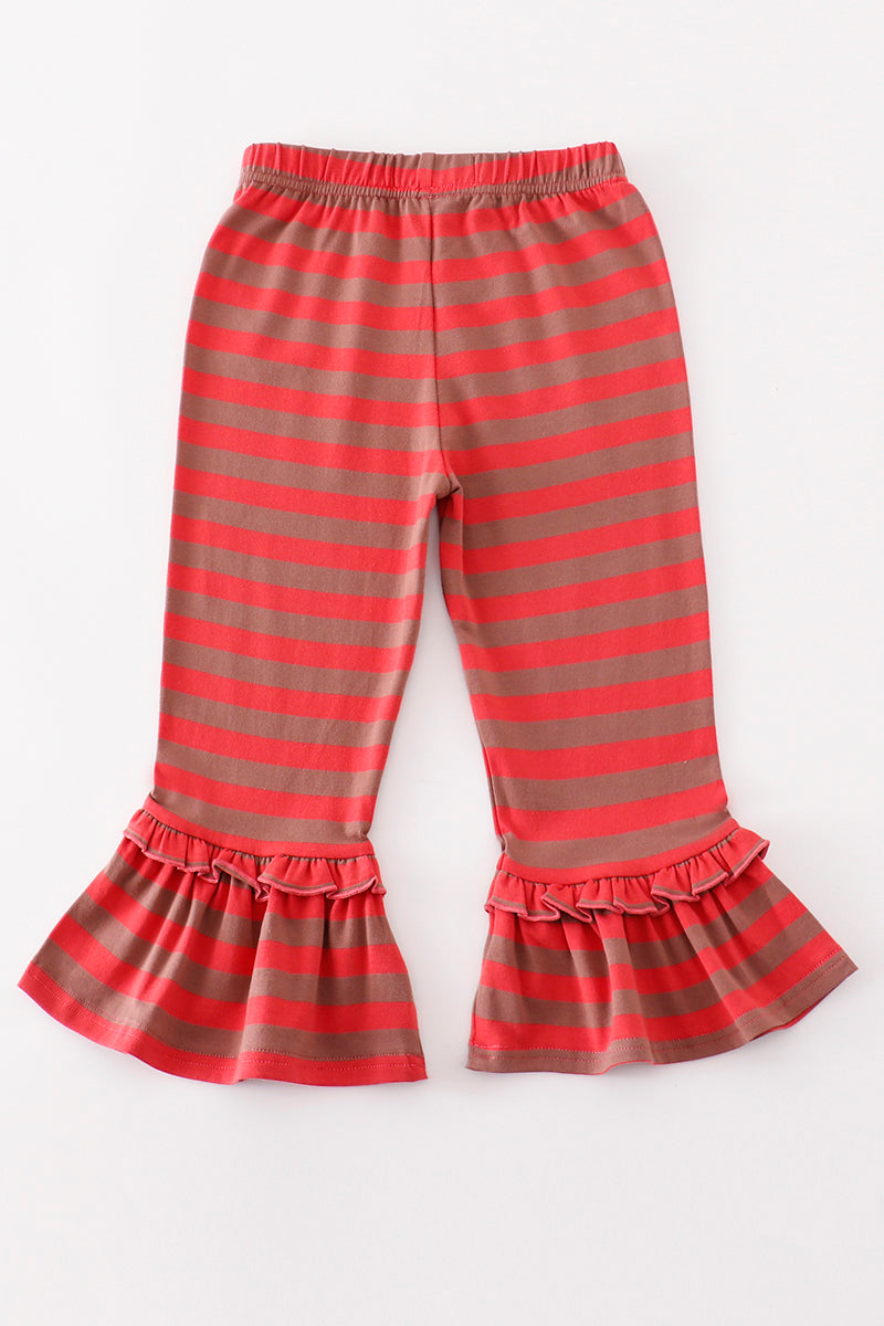 Platinum Red stripe ruffle pants – Honeydew USA