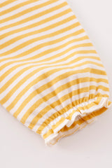 Platinum Yellow halloween print stripe dress