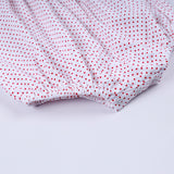 Red gingerbread hand smocked bubble