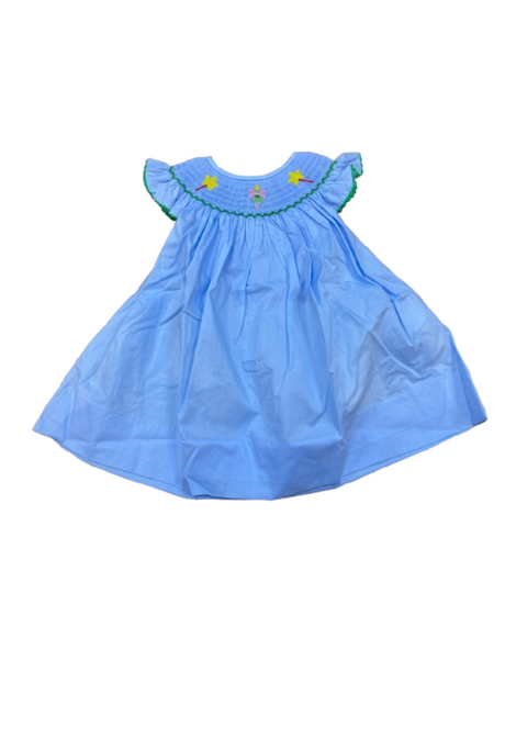 Blue fairy hand smocked dress