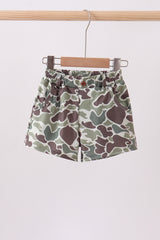 Camouflage print shorts