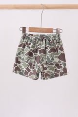 Camouflage print shorts