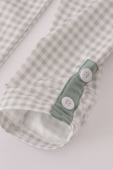 Sage turkey french knot ruffle pants set
