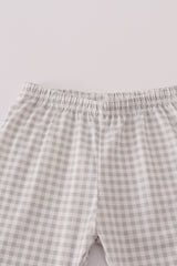 Sage turkey french knot ruffle pants set