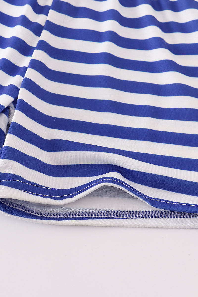 Patriotic flag applique stripe boy set Honeydew USA