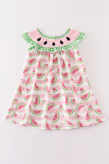 Watermelon embroidery dress