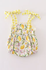 Yellow lemon ruffle bubble