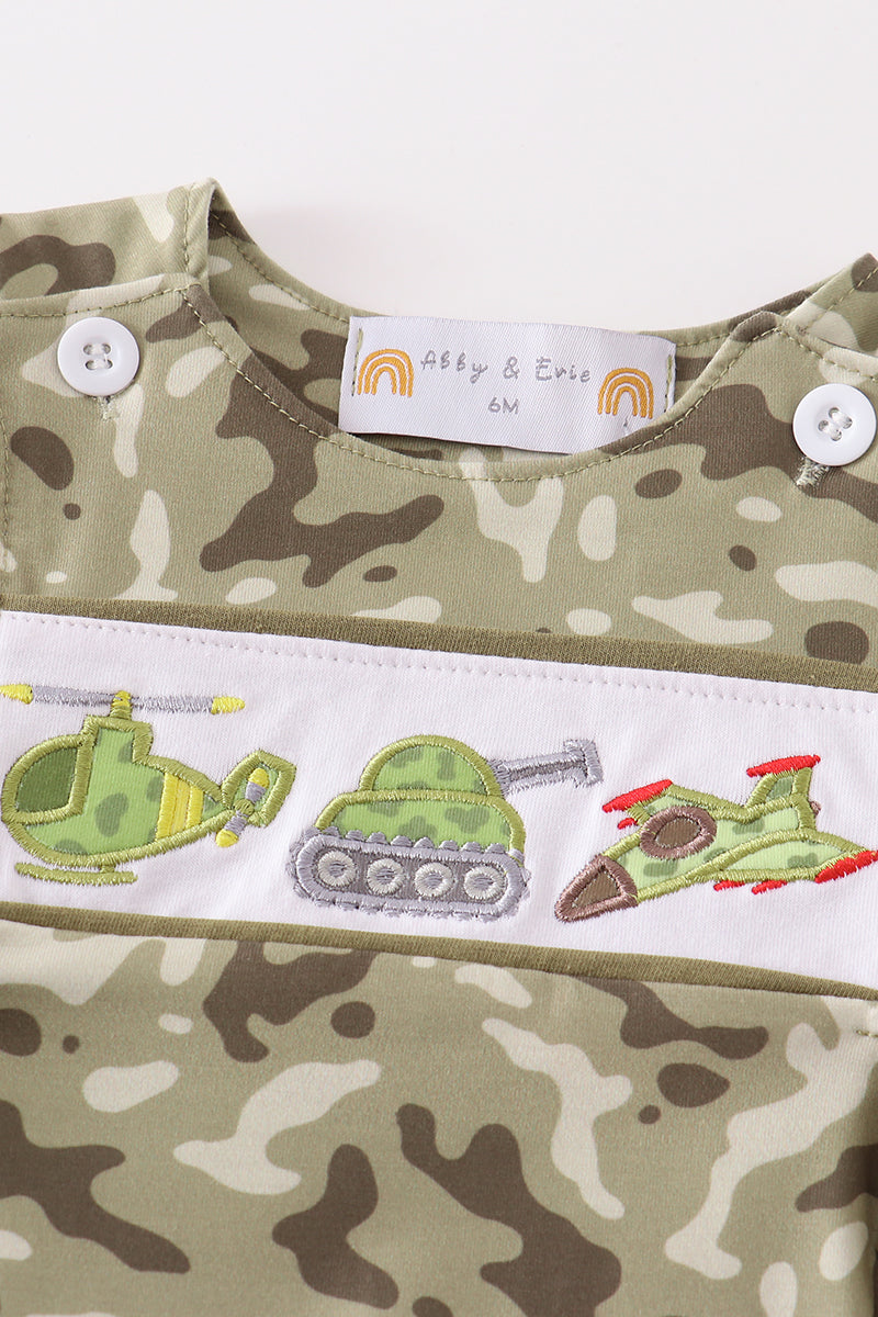 Camouflage helicopter applique boy jonjon