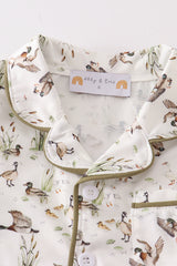 Sage duck boy shorts set