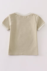 Camouflage deer applique boy top