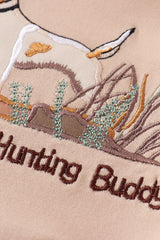 Daddy's hunting buddy embroidery boy romper