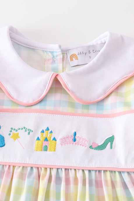 Castle princess embroidery girl set