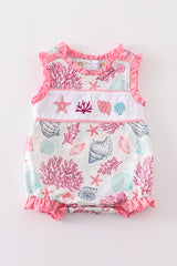 Pink Shell Embroidered Bubble