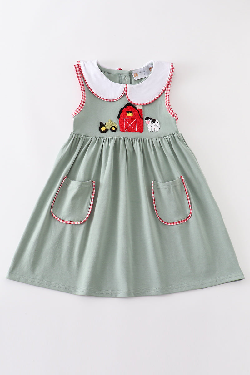 Sage farm french knot dress