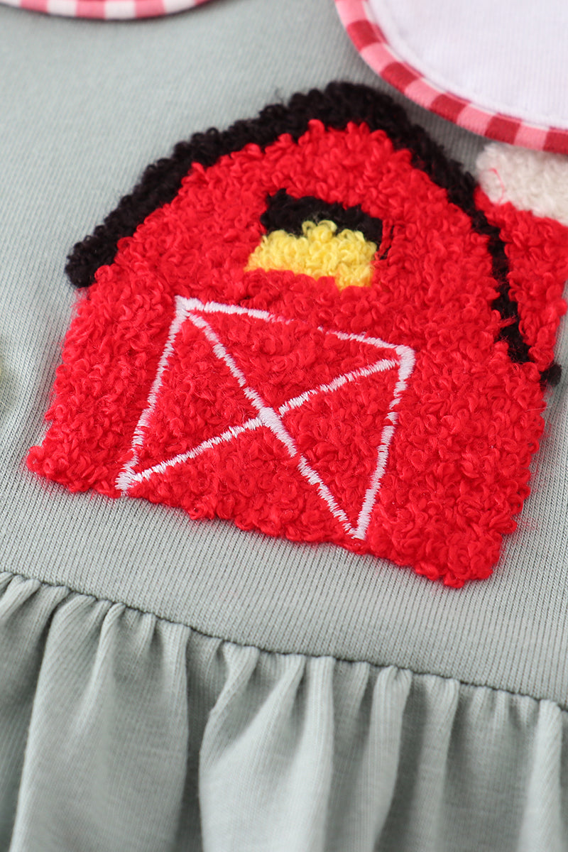 Sage farm french knot dress