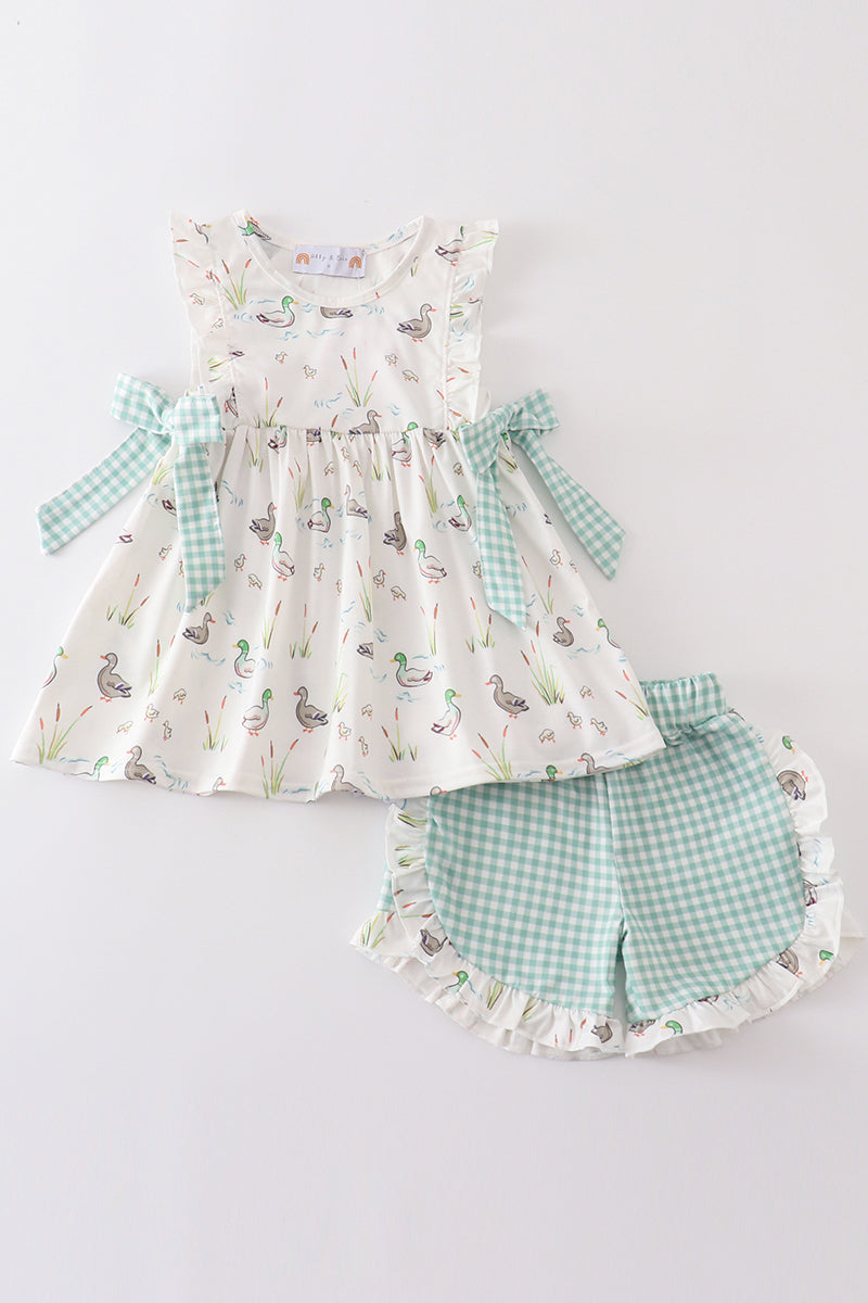 Sage duck girl set