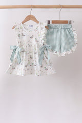 Green Duck ruffle Set