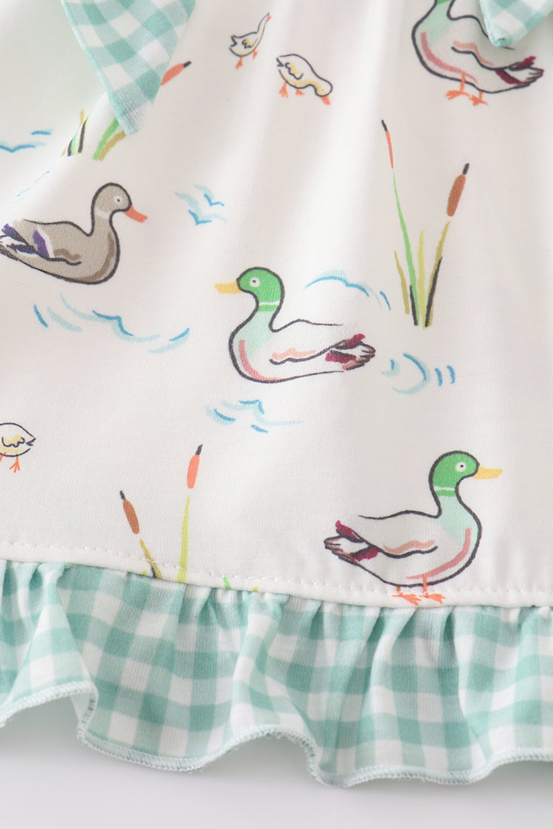Sage duck girl bloomers set