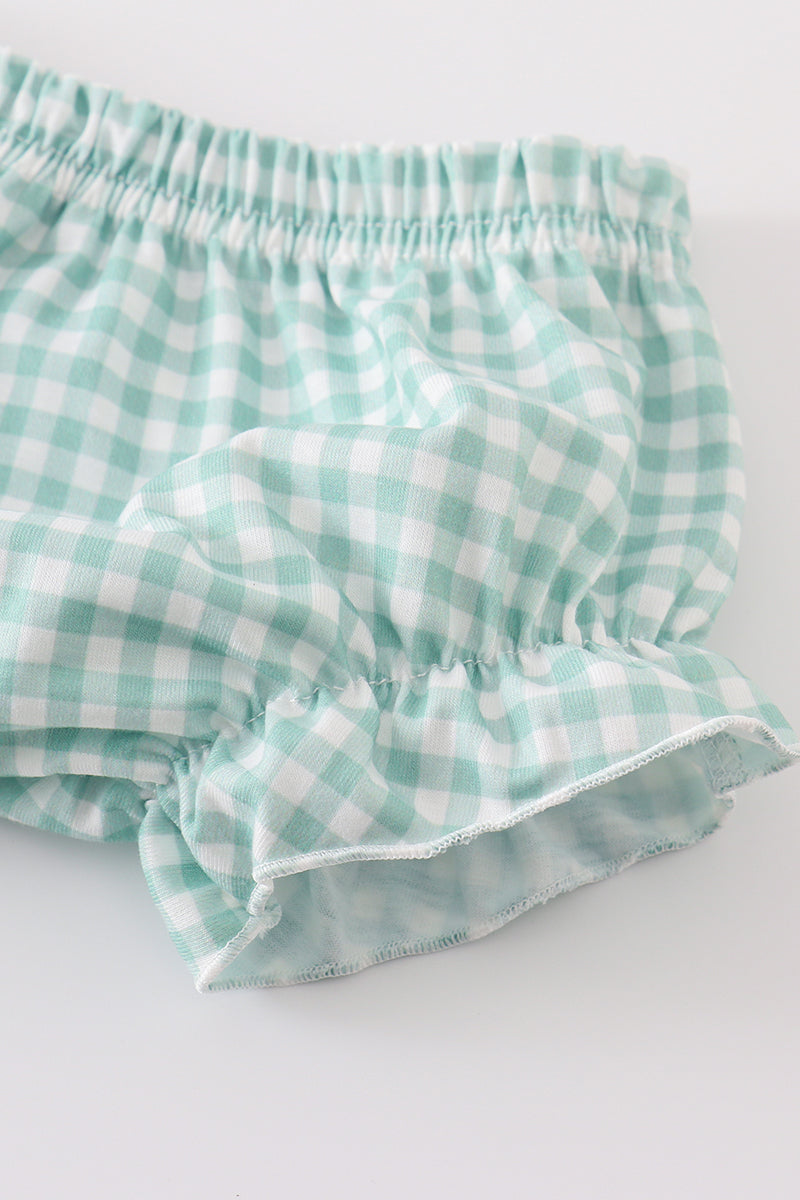Sage duck girl bloomers set