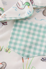Sage duck boy pajamas set