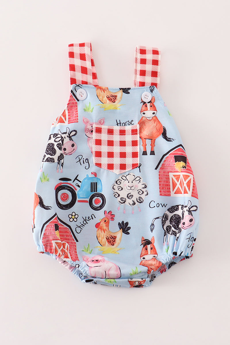 Farm animal boy bubble