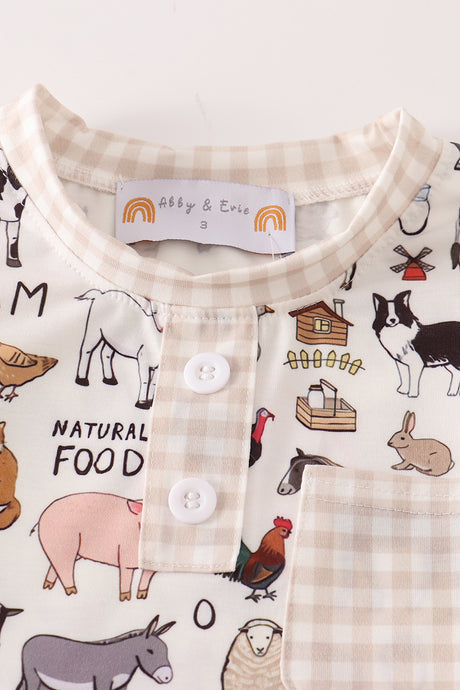 Beige farm boy set