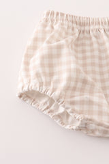 Beige farm baby boy set