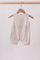 Puppy embroidery gingham jonjon