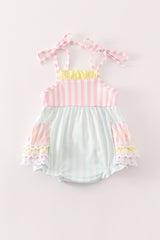 Multicolored stripe girl bubble